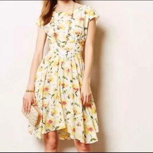 Anthropologie Lil floral dress